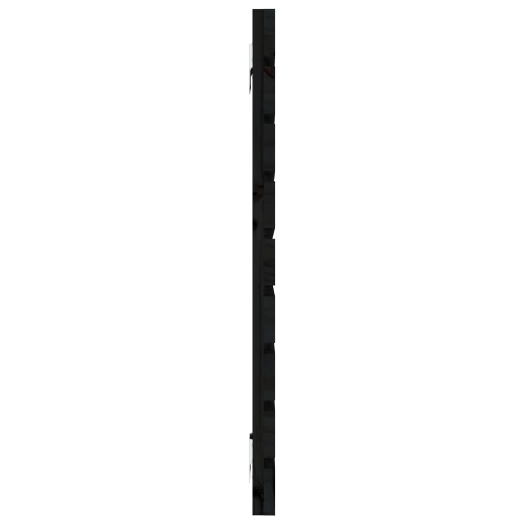 vidaXL Tăblie de pat pentru perete, negru, 146x3x63 cm, lemn masiv pin vidaXL Tăblie de pat pentru perete, negru, 146x3x63 cm, lemn masiv pin