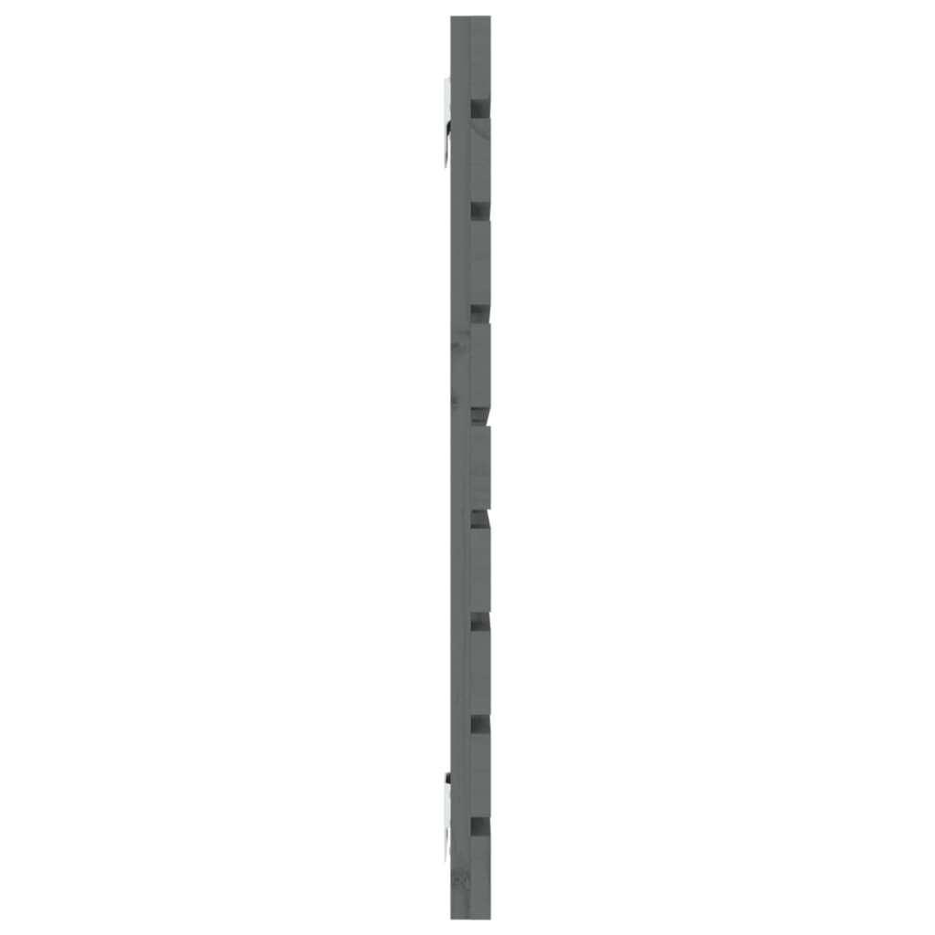 vidaXL Tăblie de pat pentru perete, gri, 156x3x63 cm, lemn masiv pin
