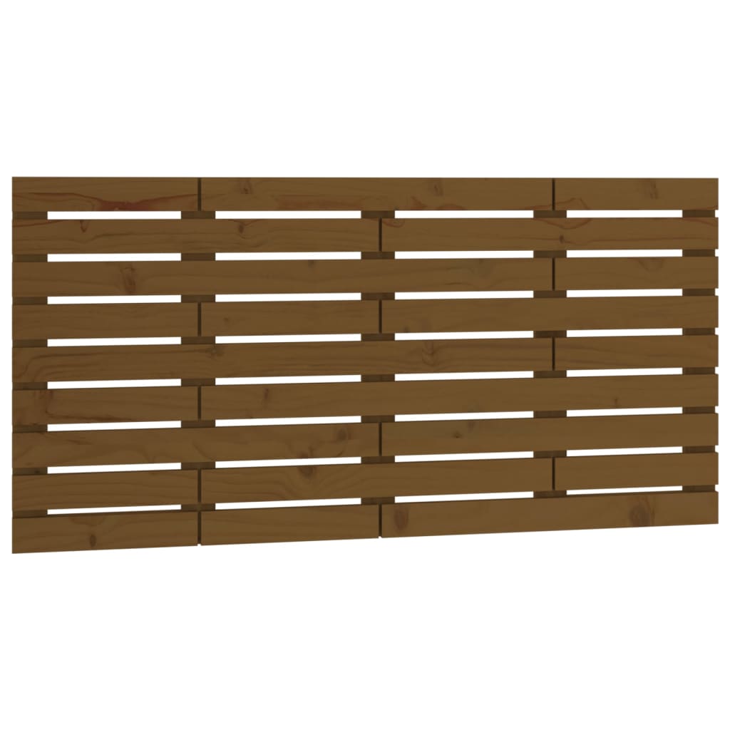 vidaXL Tăblie de pat pentru perete, maro miere, 156x3x63 cm, lemn pin vidaXL Tăblie de pat pentru perete, maro miere, 156x3x63 cm, lemn pin