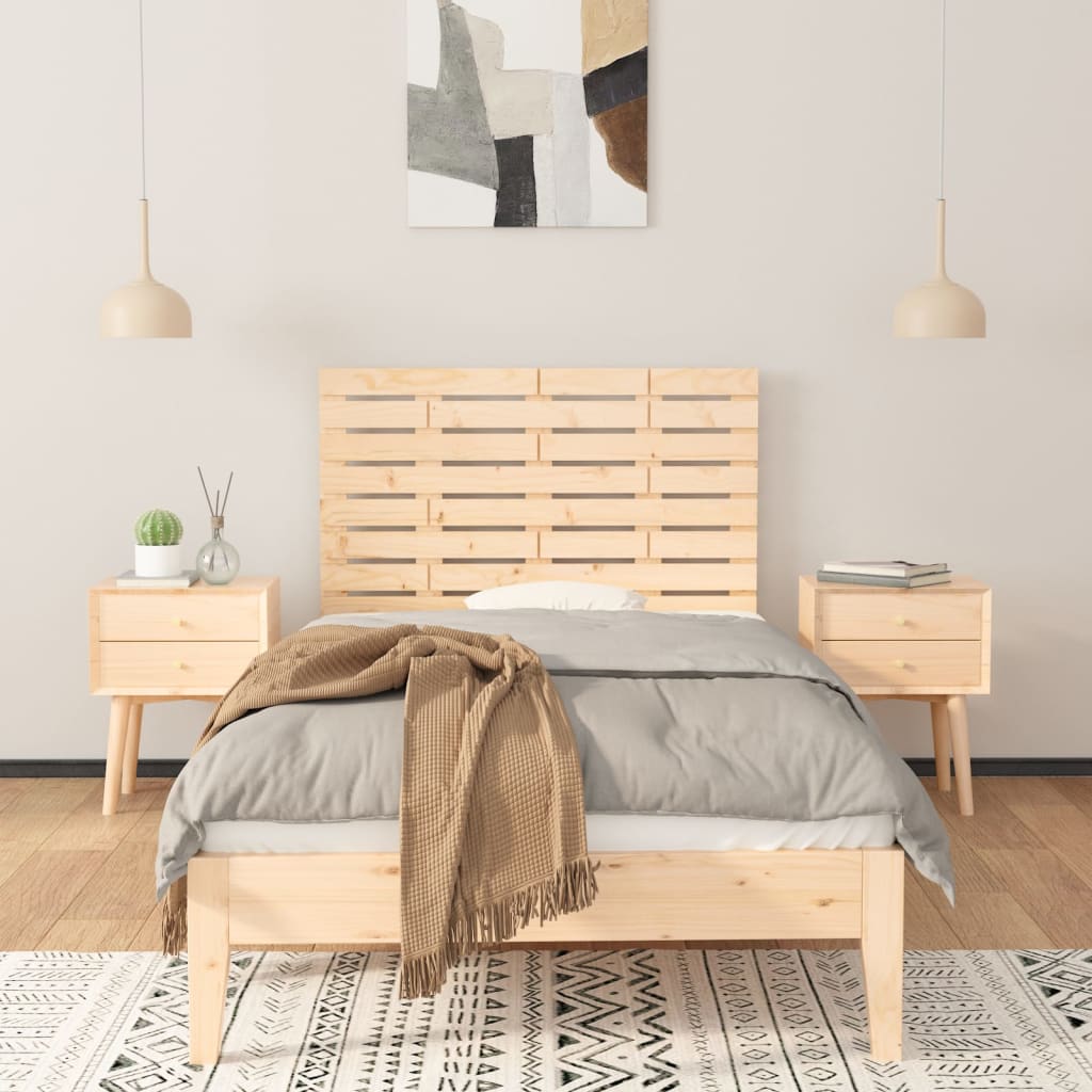 vidaXL Tăblie de pat pentru perete, 81x3x63 cm, lemn masiv de pin