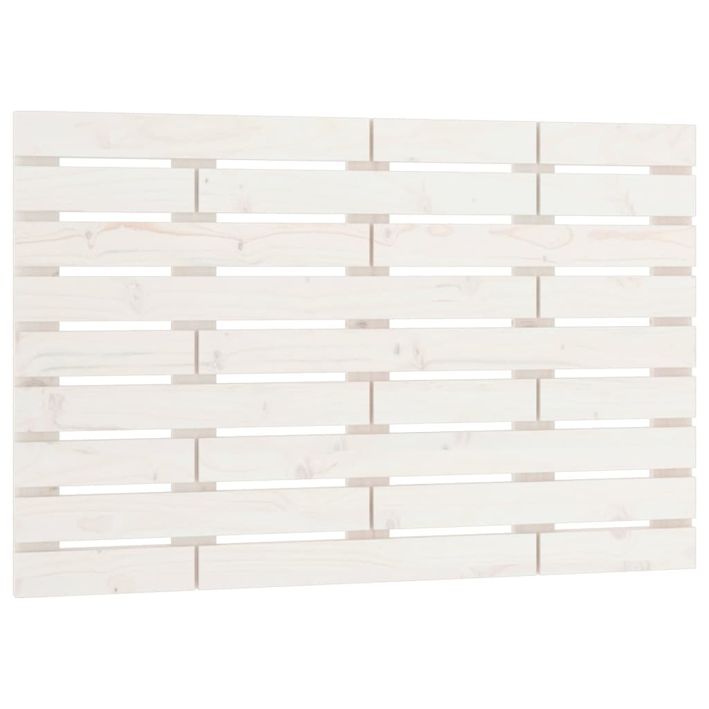 vidaXL Tăblie de pat pentru perete, alb, 81x3x63 cm, lemn masiv pin