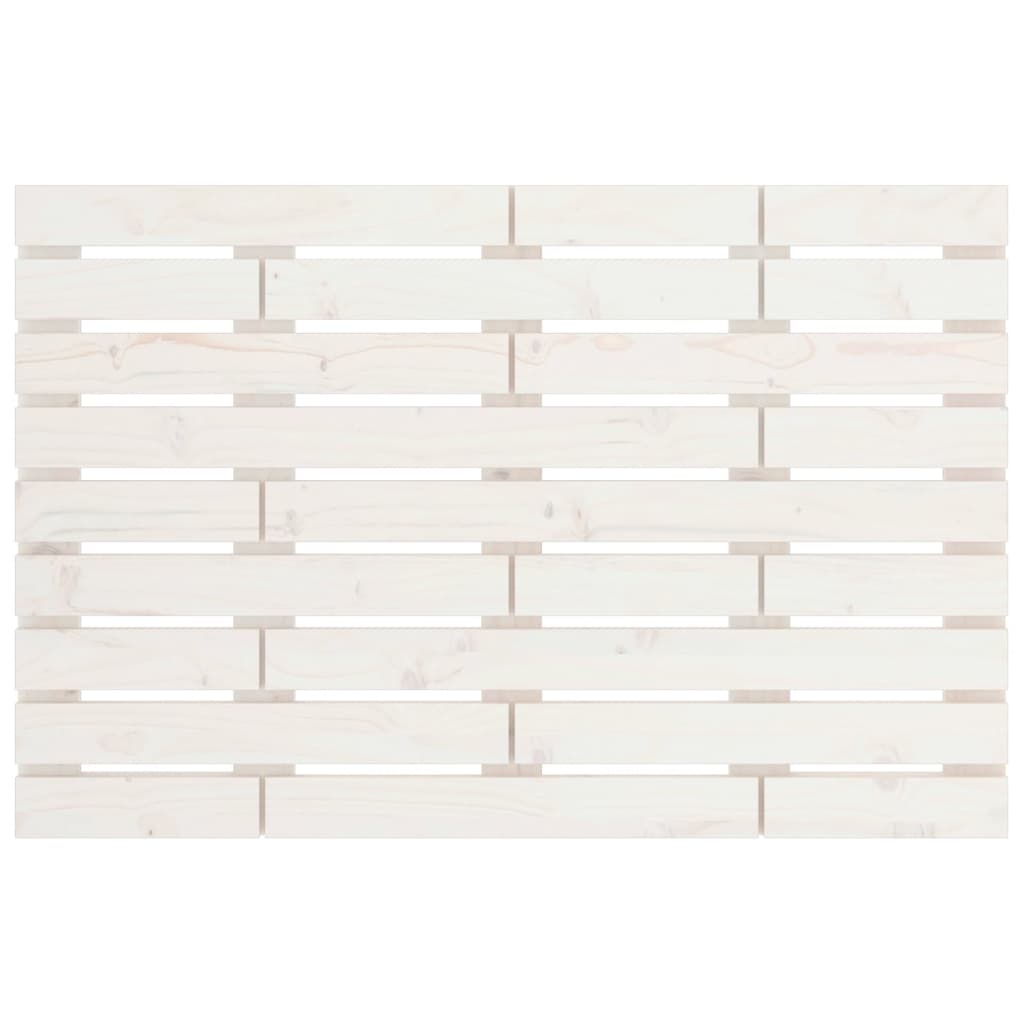 vidaXL Tăblie de pat pentru perete, alb, 81x3x63 cm, lemn masiv pin