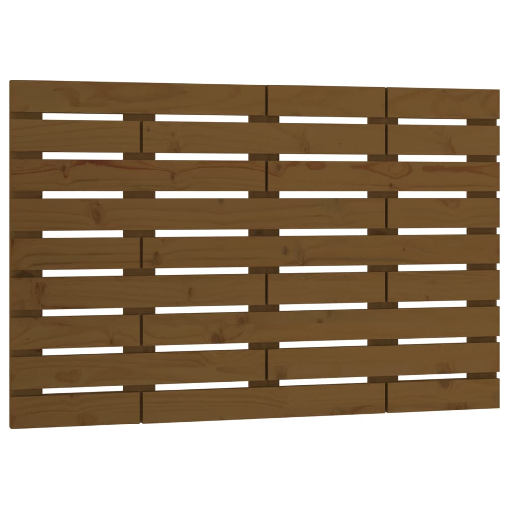 vidaXL Tăblie de pat pentru perete, maro miere, 81x3x63 cm, lemn pin vidaXL Tăblie de pat pentru perete, maro miere, 81x3x63 cm, lemn pin