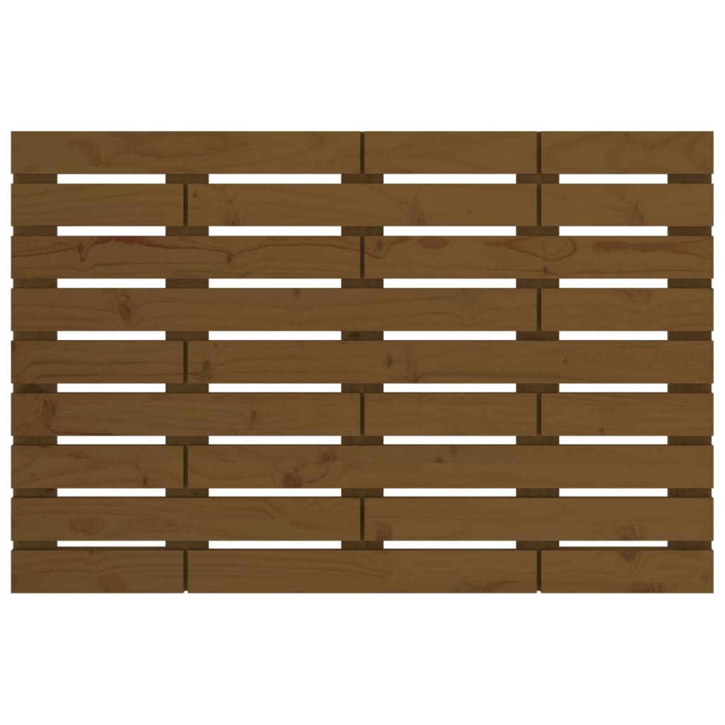 vidaXL Tăblie de pat pentru perete, maro miere, 81x3x63 cm, lemn pin vidaXL Tăblie de pat pentru perete, maro miere, 81x3x63 cm, lemn pin