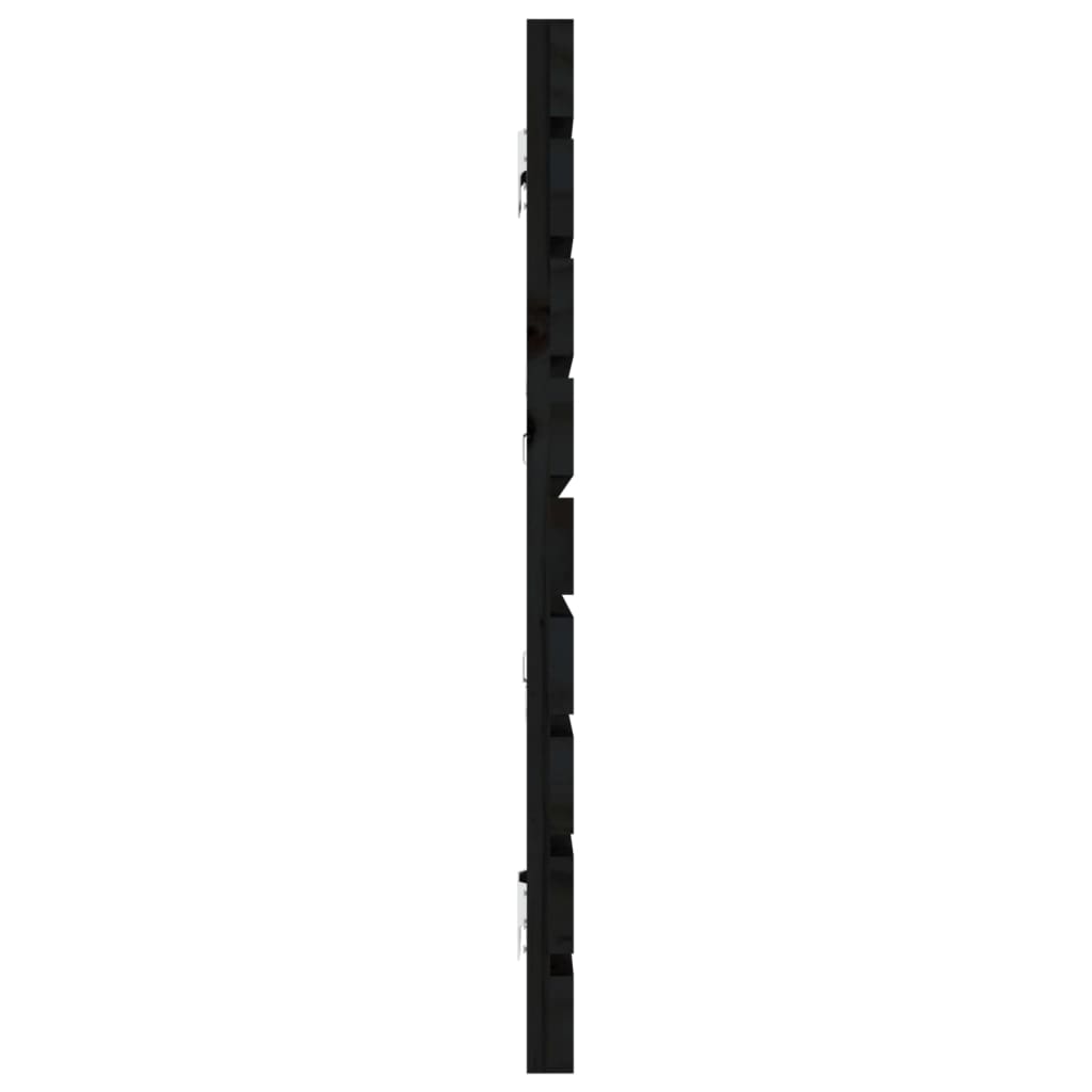 vidaXL Tăblie de pat pentru perete, negru, 166x3x63 cm, lemn masiv pin vidaXL Tăblie de pat pentru perete, negru, 166x3x63 cm, lemn masiv pin