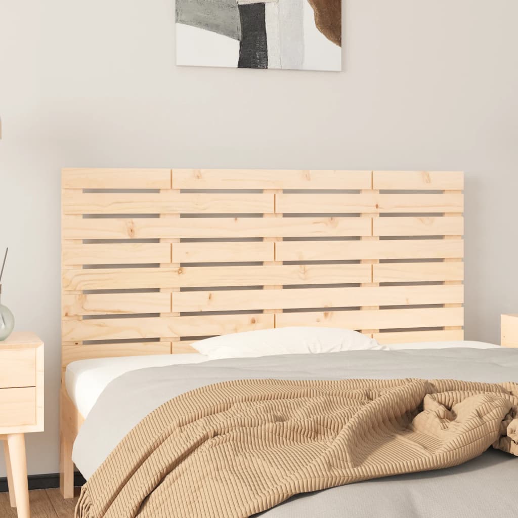 vidaXL Tăblie de pat pentru perete, 141x3x63 cm, lemn masiv de pin vidaXL Tăblie de pat pentru perete, 141x3x63 cm, lemn masiv de pin