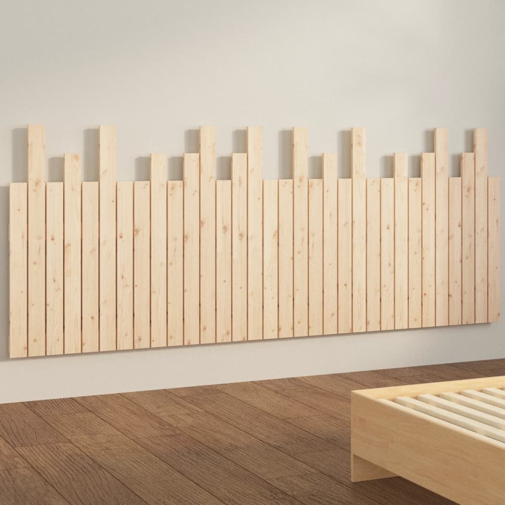 vidaXL Tăblie de pat pentru perete, 204x3x80 cm, lemn masiv de pin vidaXL Tăblie de pat pentru perete, 204x3x80 cm, lemn masiv de pin