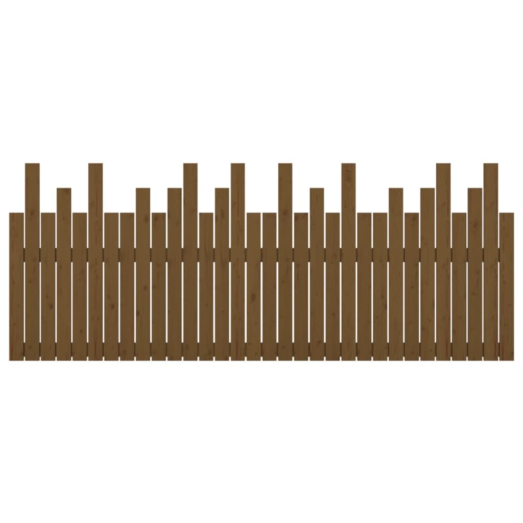 vidaXL Tăblie de pat pentru perete, maro miere, 204x3x80 cm, lemn pin vidaXL Tăblie de pat pentru perete, maro miere, 204x3x80 cm, lemn pin
