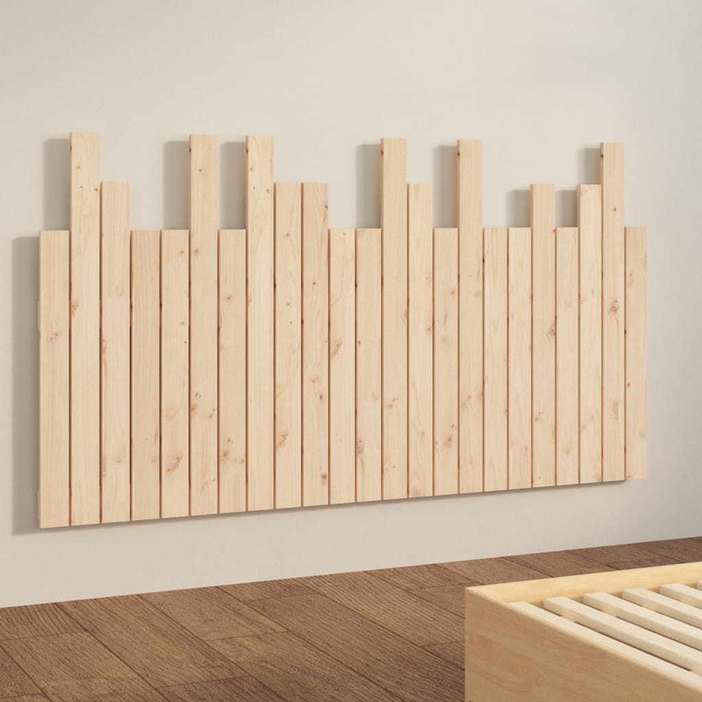 vidaXL Tăblie de pat pentru perete, 146,5x3x80 cm, lemn masiv de pin