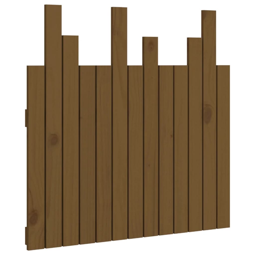 vidaXL Tăblie de pat pentru perete, maro miere, 82,5x3x80 cm, lemn pin vidaXL Tăblie de pat pentru perete, maro miere, 82,5x3x80 cm, lemn pin