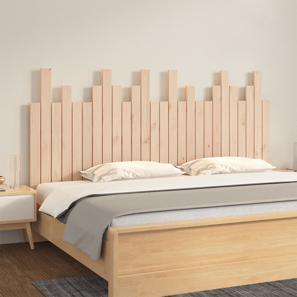 vidaXL Tăblie de pat pentru perete, 166x3x80 cm, lemn masiv de pin vidaXL Tăblie de pat pentru perete, 166x3x80 cm, lemn masiv de pin