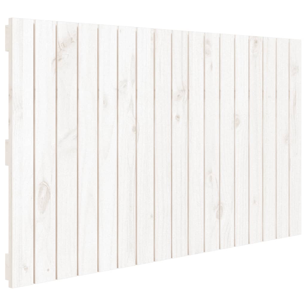 vidaXL Tăblie de pat pentru perete, alb, 108x3x60 cm, lemn masiv pin vidaXL Tăblie de pat pentru perete, alb, 108x3x60 cm, lemn masiv pin