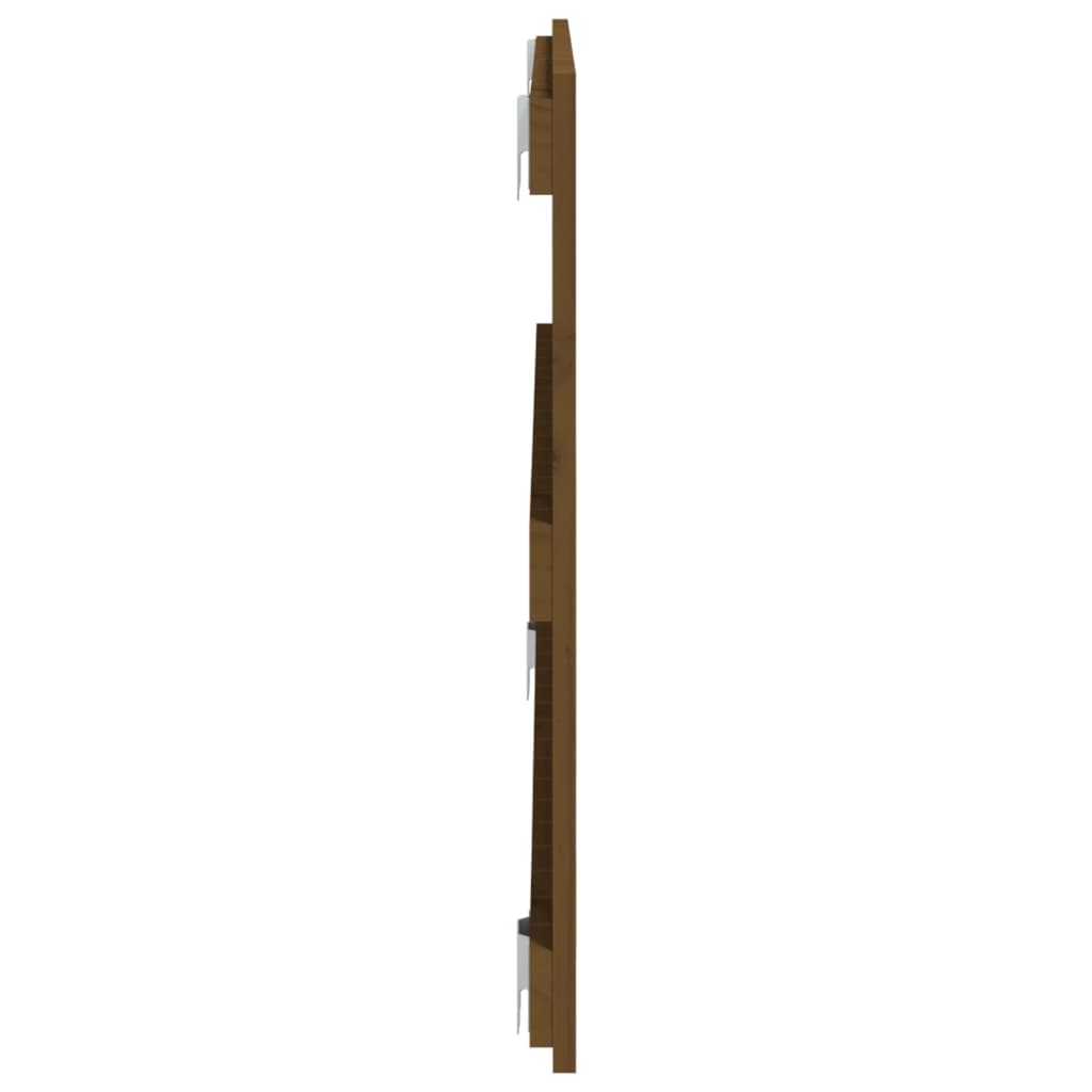 vidaXL Tăblie de pat pentru perete, maro miere, 108x3x60 cm
