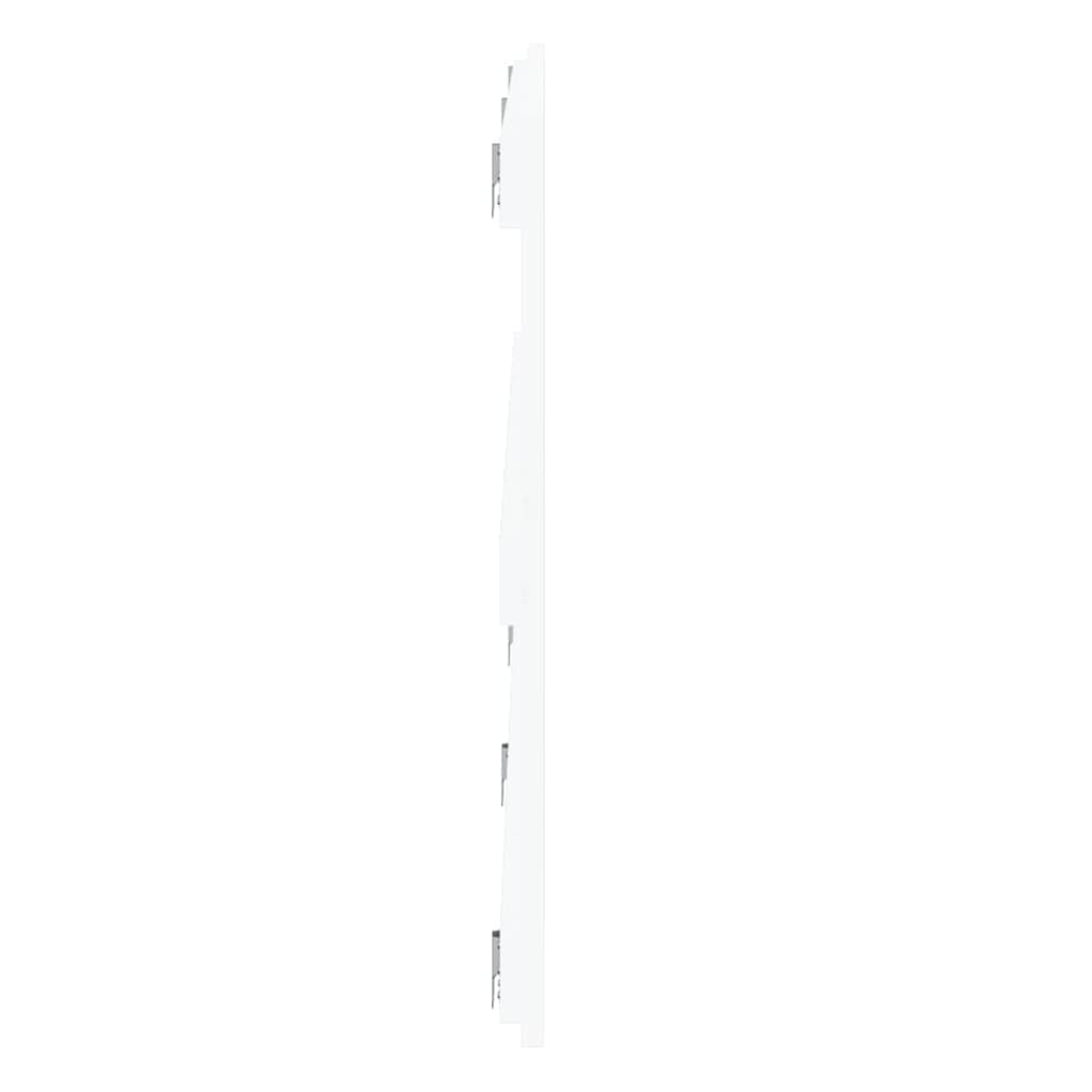 vidaXL Tăblie de pat pentru perete, alb, 204x3x60 cm, lemn masiv pin