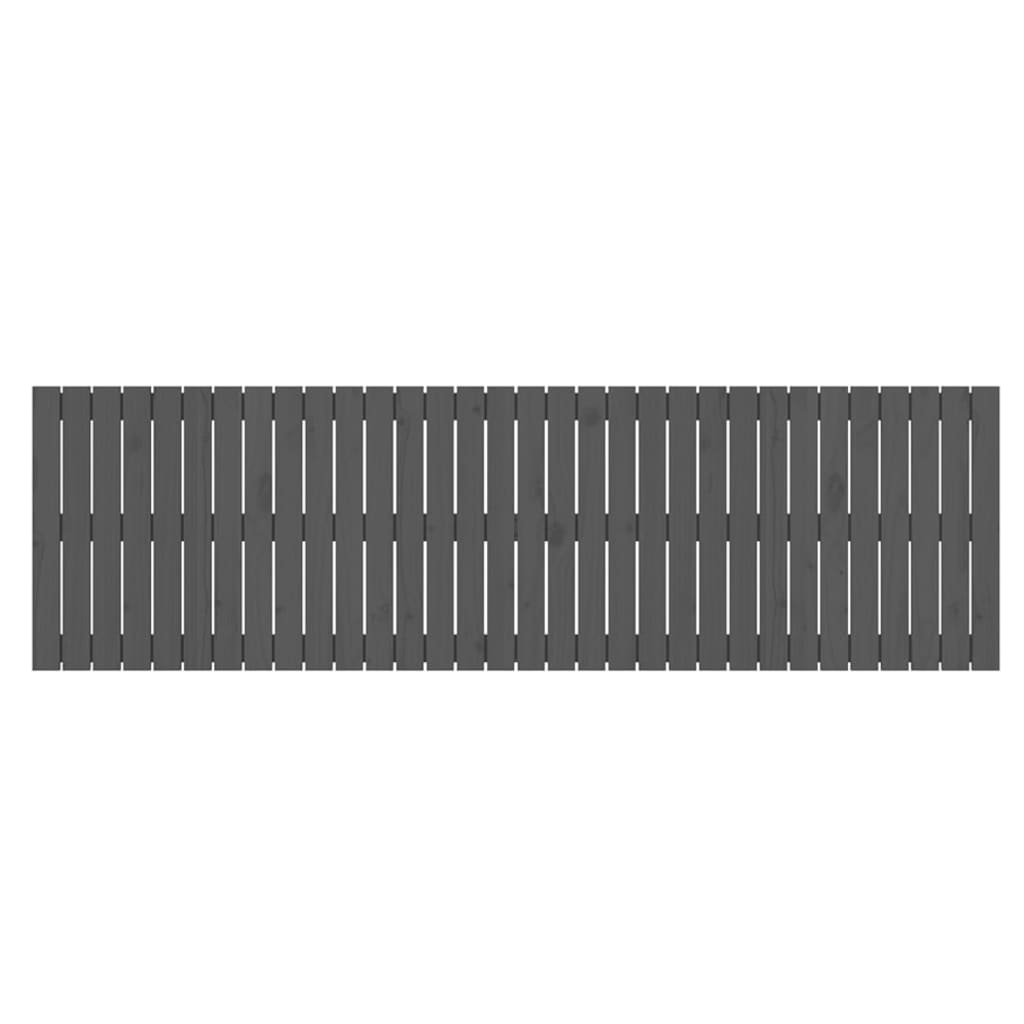 vidaXL Tăblie de pat pentru perete, gri, 204x3x60 cm, lemn masiv pin vidaXL Tăblie de pat pentru perete, gri, 204x3x60 cm, lemn masiv pin