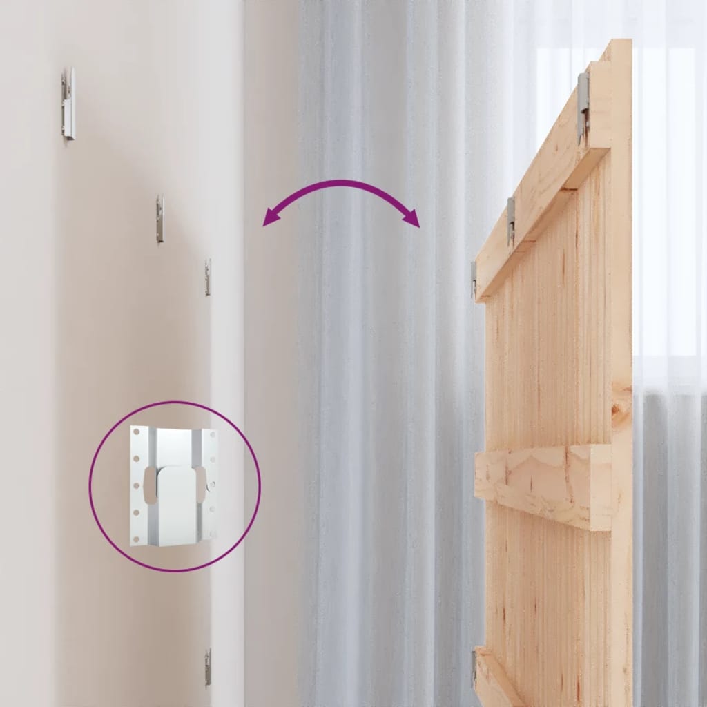 vidaXL Tăblie de pat pentru perete, 127,5x3x60 cm, lemn masiv de pin vidaXL Tăblie de pat pentru perete, 127,5x3x60 cm, lemn masiv de pin