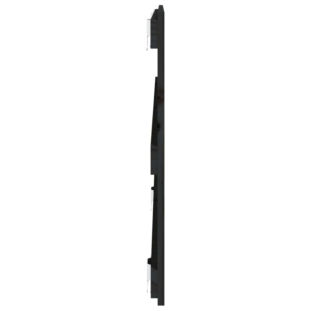 vidaXL Tăblie de pat pentru perete, negru, 127,5x3x60 cm
