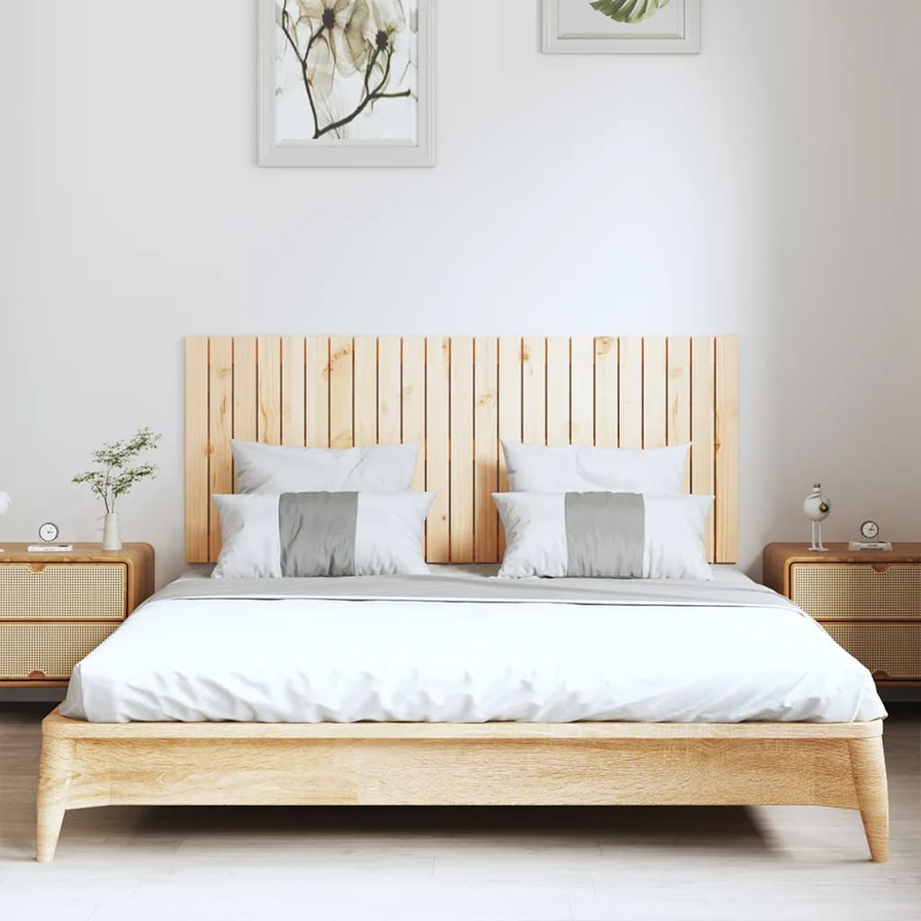 vidaXL Tăblie de pat pentru perete, 147x3x60 cm, lemn masiv de pin