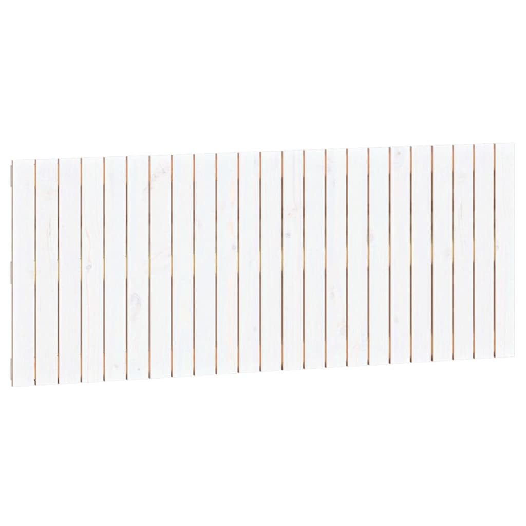 vidaXL Tăblie de pat pentru perete, alb, 147x3x60 cm, lemn masiv pin