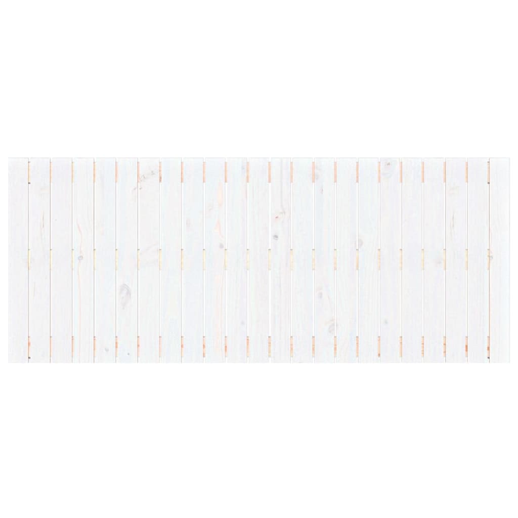 vidaXL Tăblie de pat pentru perete, alb, 147x3x60 cm, lemn masiv pin