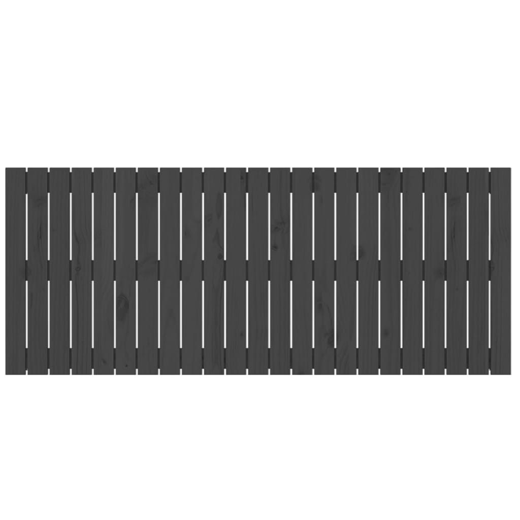vidaXL Tăblie de pat pentru perete, gri, 147x3x60 cm, lemn masiv pin vidaXL Tăblie de pat pentru perete, gri, 147x3x60 cm, lemn masiv pin