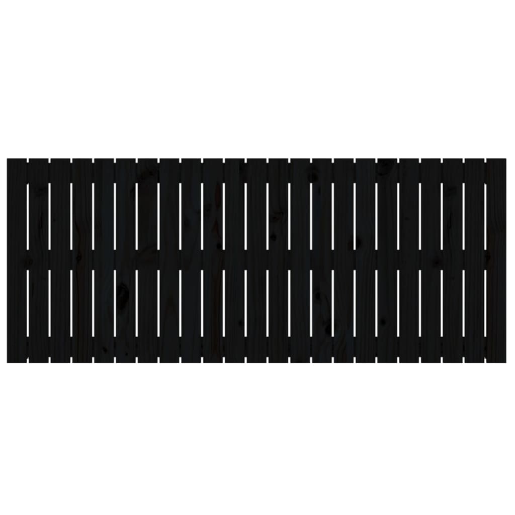 vidaXL Tăblie de pat pentru perete, negru, 147x3x60 cm, lemn masiv pin vidaXL Tăblie de pat pentru perete, negru, 147x3x60 cm, lemn masiv pin