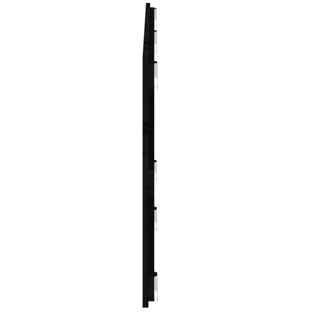 vidaXL Tăblie de pat pentru perete, negru, 159,5x3x60 cm