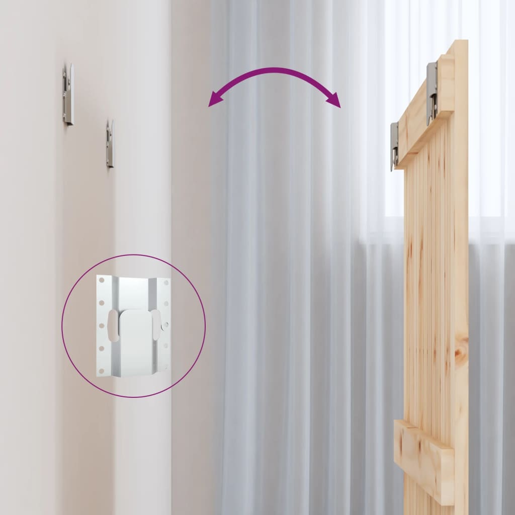 vidaXL Tăblie de pat pentru perete, 82,5x3x60 cm, lemn masiv de pin vidaXL Tăblie de pat pentru perete, 82,5x3x60 cm, lemn masiv de pin