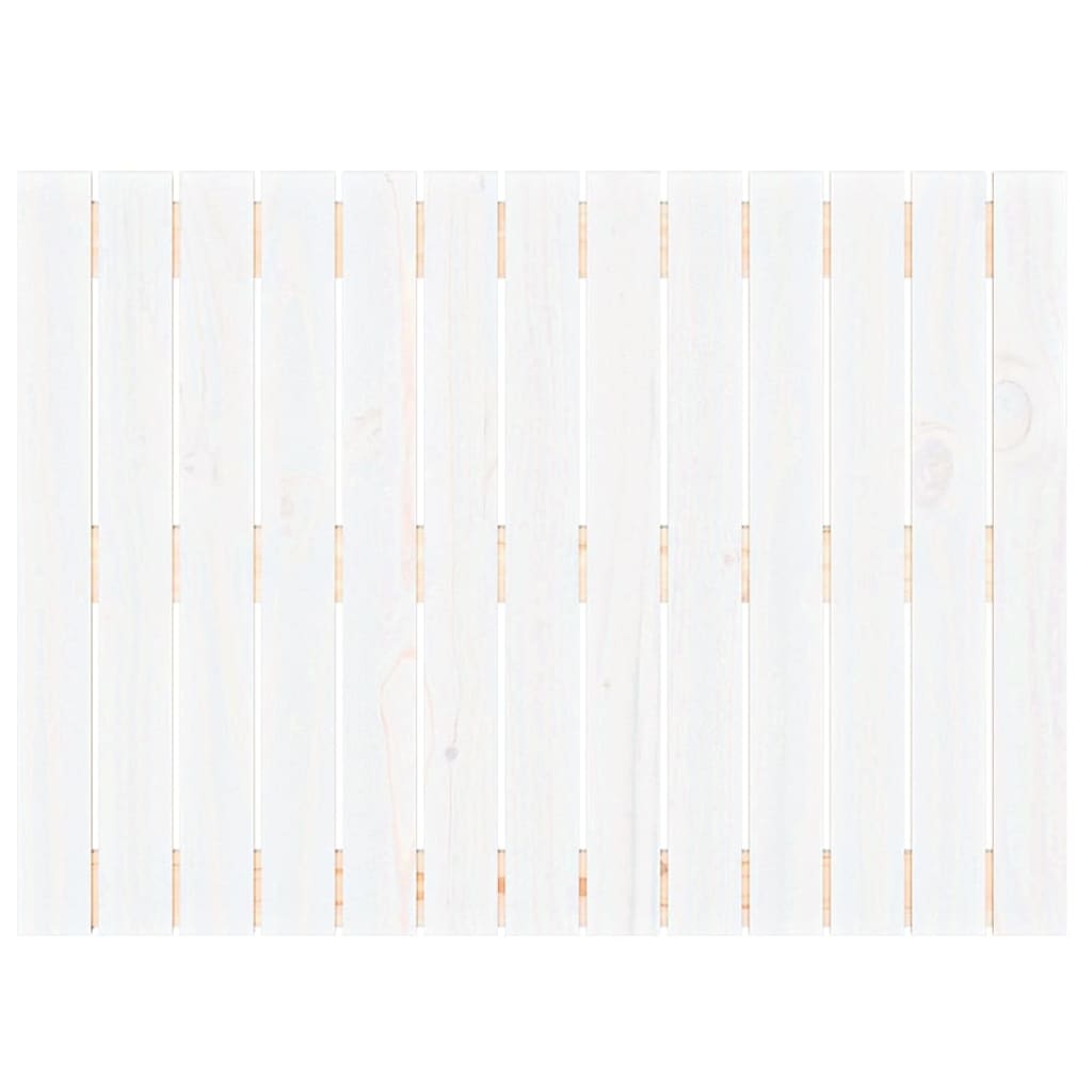 vidaXL Tăblie de pat pentru perete, alb, 82,5x3x60 cm, lemn masiv pin vidaXL Tăblie de pat pentru perete, alb, 82,5x3x60 cm, lemn masiv pin