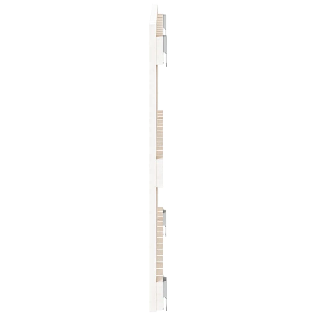 vidaXL Tăblie de pat pentru perete, alb, 82,5x3x60 cm, lemn masiv pin vidaXL Tăblie de pat pentru perete, alb, 82,5x3x60 cm, lemn masiv pin