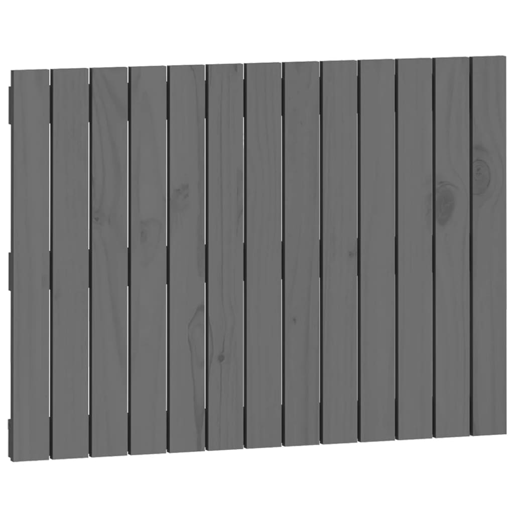 vidaXL Tăblie de pat pentru perete, gri, 82,5x3x60 cm, lemn masiv pin vidaXL Tăblie de pat pentru perete, gri, 82,5x3x60 cm, lemn masiv pin