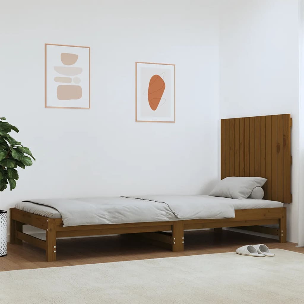 vidaXL Tăblie de pat pentru perete, maro miere, 82,5x3x60 cm vidaXL Tăblie de pat pentru perete, maro miere, 82,5x3x60 cm