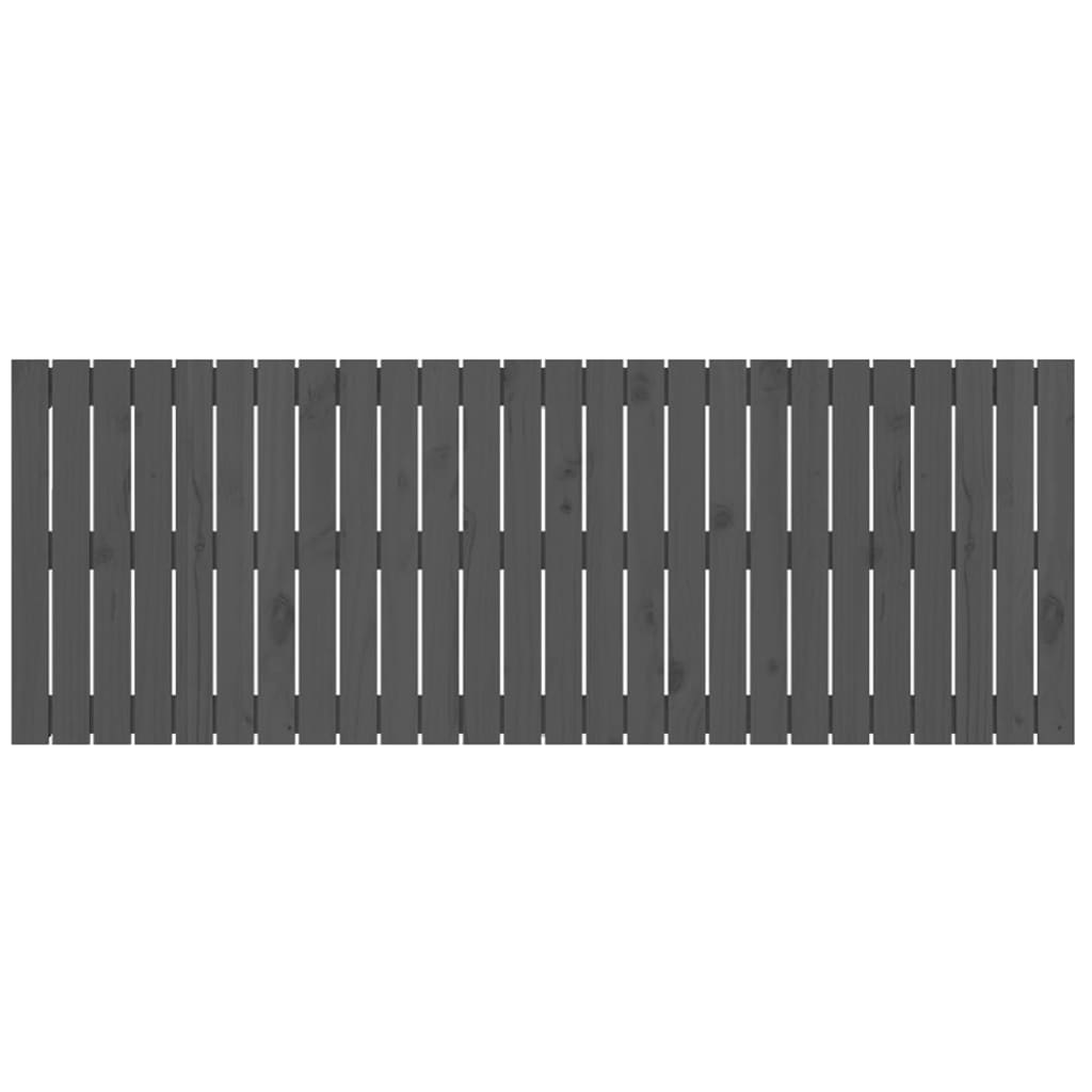 vidaXL Tăblie de pat pentru perete, gri, 166x3x60 cm, lemn masiv pin vidaXL Tăblie de pat pentru perete, gri, 166x3x60 cm, lemn masiv pin