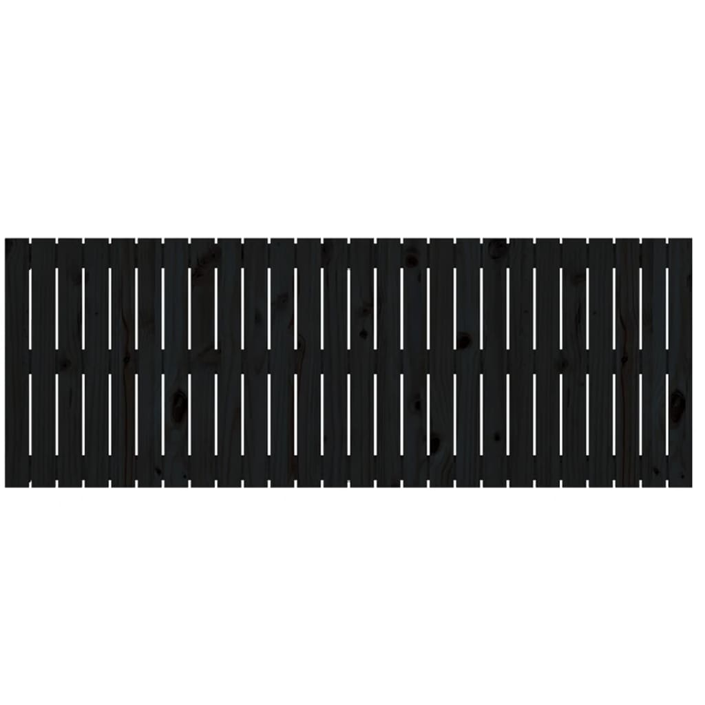 vidaXL Tăblie de pat pentru perete, negru, 166x3x60 cm, lemn masiv pin vidaXL Tăblie de pat pentru perete, negru, 166x3x60 cm, lemn masiv pin