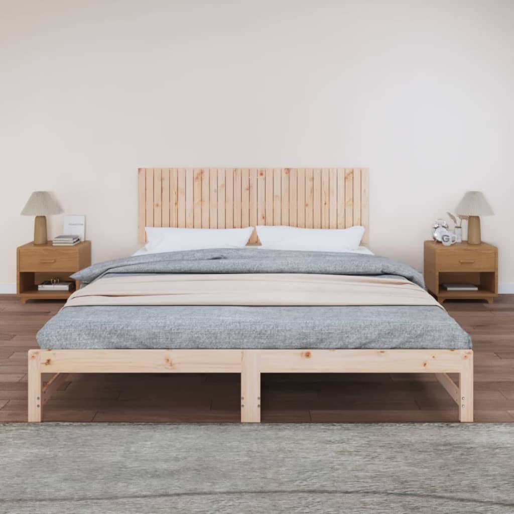 vidaXL Tăblie de pat pentru perete, 185x3x60 cm, lemn masiv de pin