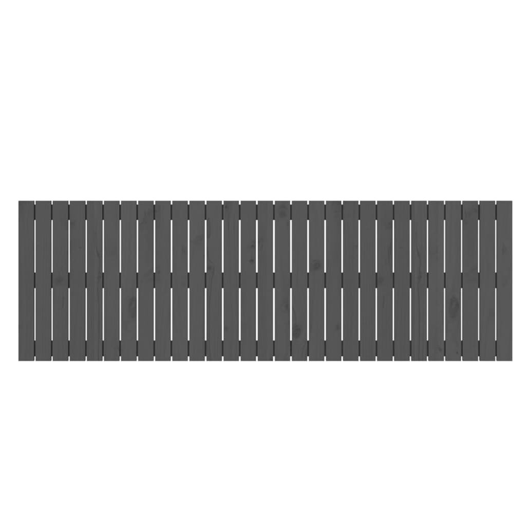 vidaXL Tăblie de pat pentru perete, gri, 185x3x60 cm, lemn masiv pin vidaXL Tăblie de pat pentru perete, gri, 185x3x60 cm, lemn masiv pin