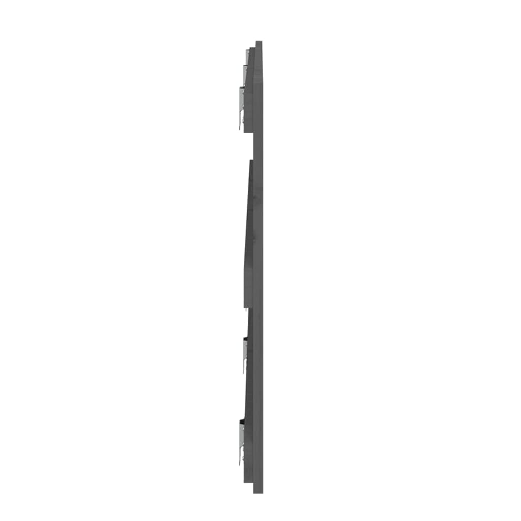 vidaXL Tăblie de pat pentru perete, gri, 185x3x60 cm, lemn masiv pin vidaXL Tăblie de pat pentru perete, gri, 185x3x60 cm, lemn masiv pin