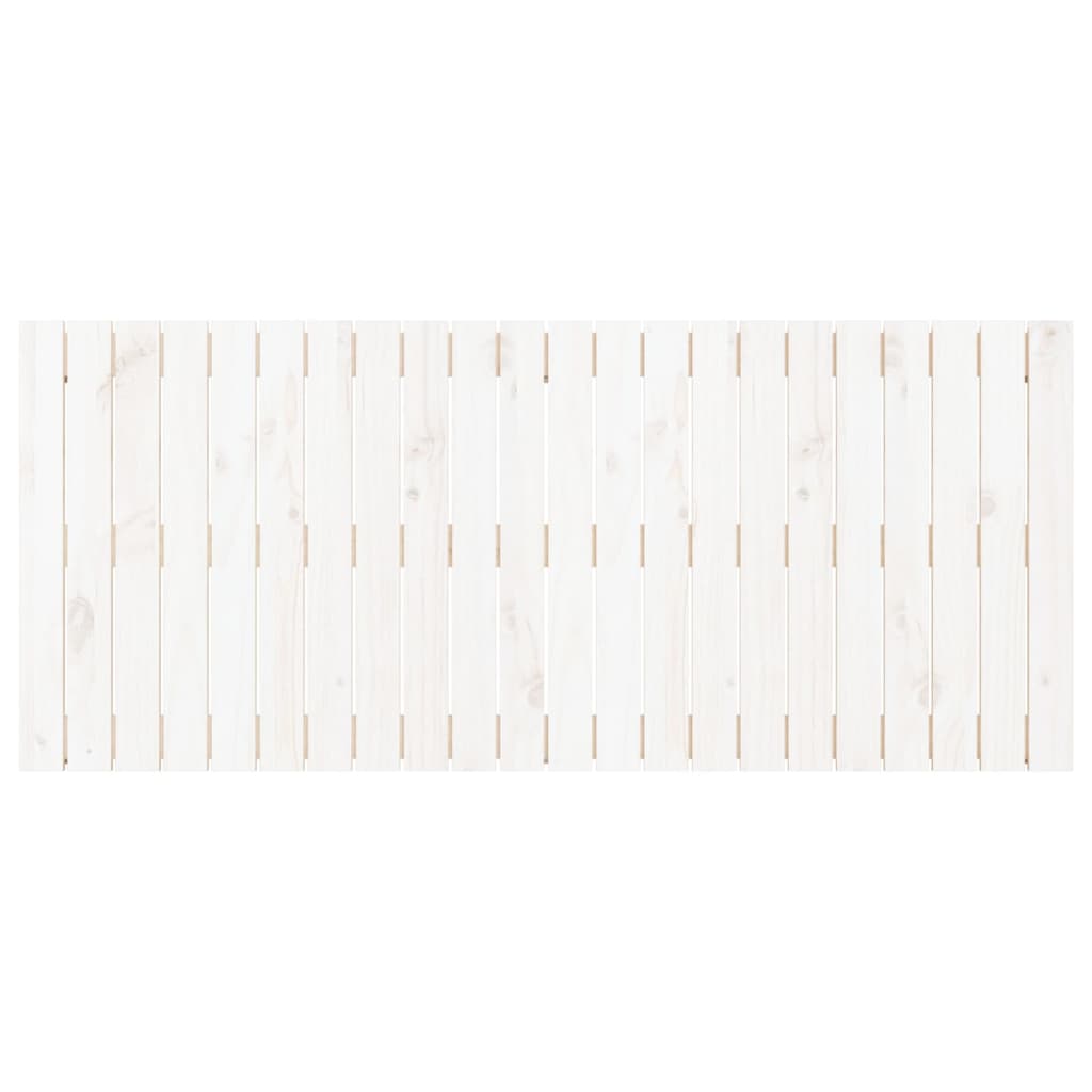 vidaXL Tăblie de pat pentru perete, alb, 140x3x60 cm, lemn masiv pin