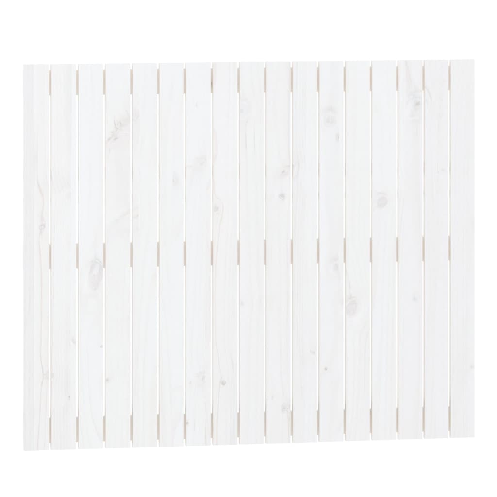 vidaXL Tăblie de pat pentru perete, alb, 108x3x90 cm, lemn masiv pin vidaXL Tăblie de pat pentru perete, alb, 108x3x90 cm, lemn masiv pin