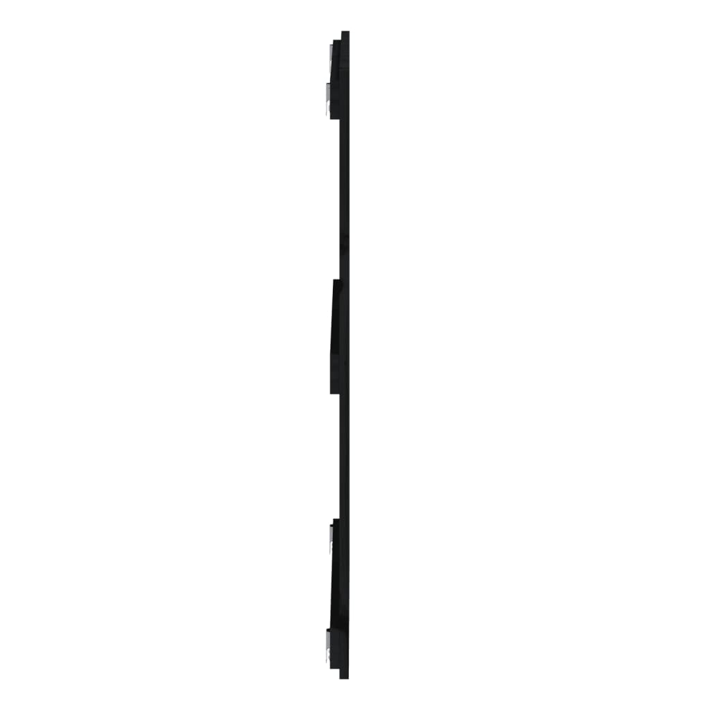 vidaXL Tăblie de pat pentru perete, negru, 108x3x90 cm, lemn masiv pin vidaXL Tăblie de pat pentru perete, negru, 108x3x90 cm, lemn masiv pin