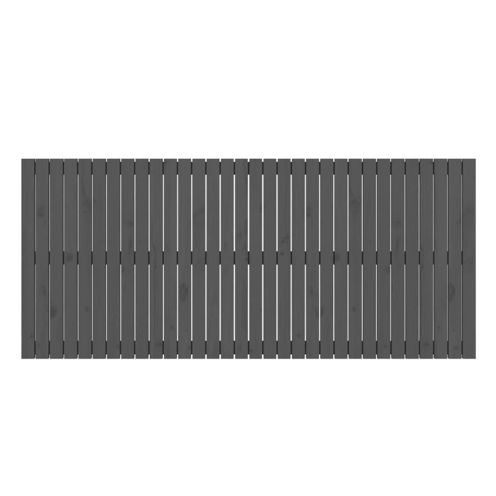 vidaXL Tăblie de pat pentru perete, gri, 204x3x90 cm, lemn masiv pin vidaXL Tăblie de pat pentru perete, gri, 204x3x90 cm, lemn masiv pin