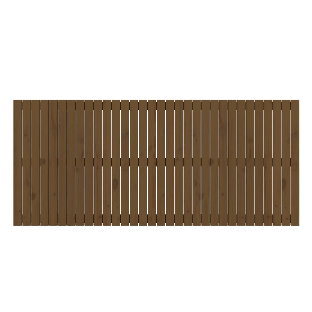 vidaXL Tăblie de pat pentru perete, maro miere, 204x3x90 cm vidaXL Tăblie de pat pentru perete, maro miere, 204x3x90 cm
