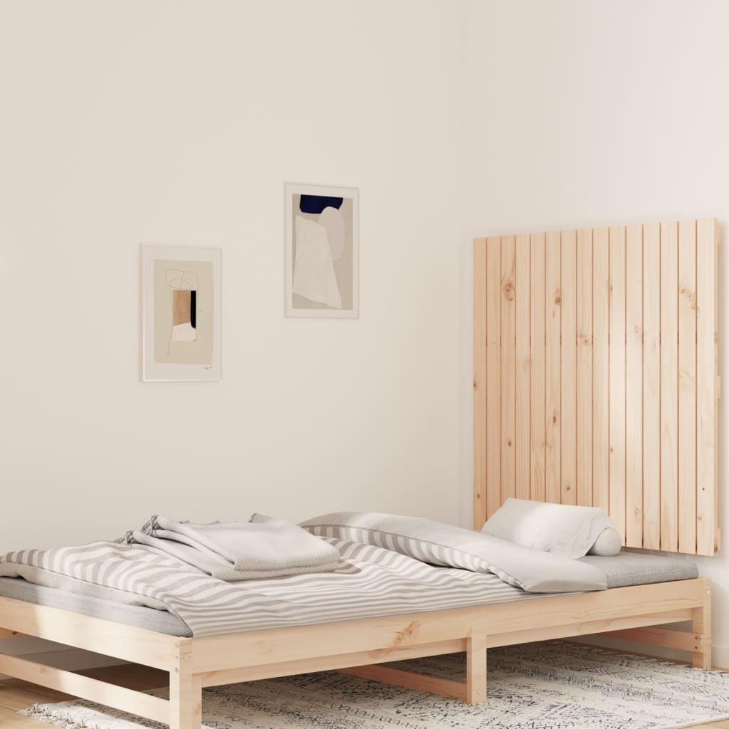 vidaXL Tăblie de pat pentru perete, 95,5x3x90 cm, lemn masiv de pin vidaXL Tăblie de pat pentru perete, 95,5x3x90 cm, lemn masiv de pin