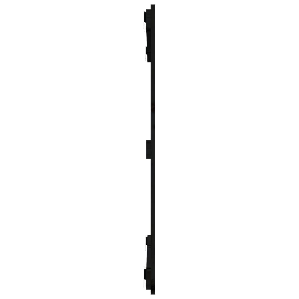 vidaXL Tăblie de pat pentru perete, negru, 95,5x3x90cm, lemn masiv pin vidaXL Tăblie de pat pentru perete, negru, 95,5x3x90cm, lemn masiv pin