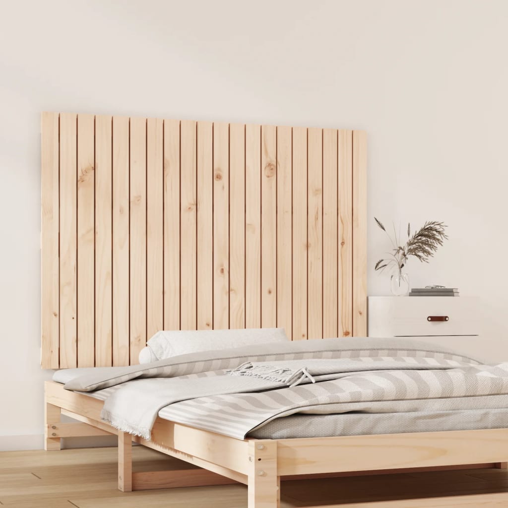 vidaXL Tăblie de pat pentru perete, 127,5x3x90 cm, lemn masiv de pin vidaXL Tăblie de pat pentru perete, 127,5x3x90 cm, lemn masiv de pin