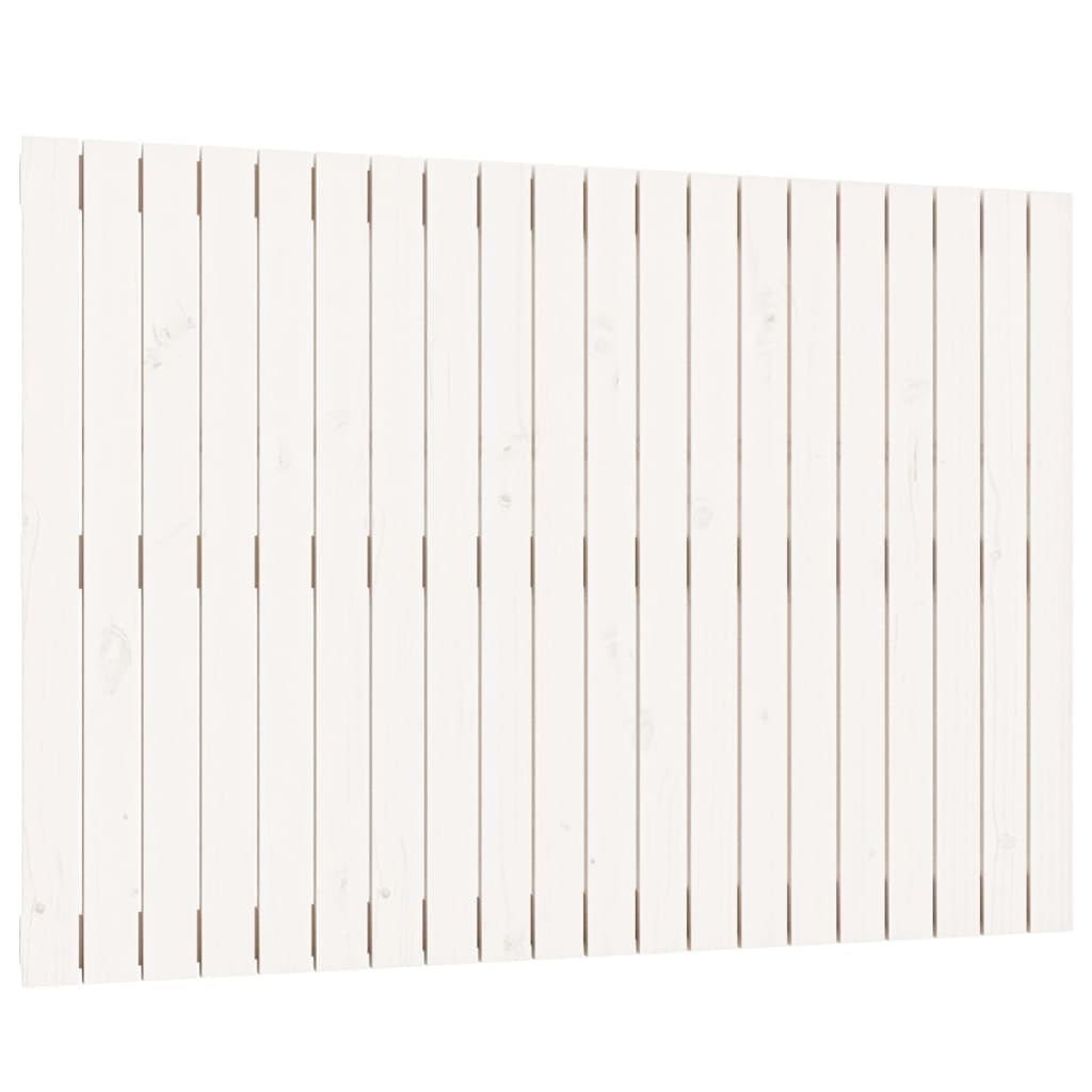 vidaXL Tăblie de pat pentru perete, alb, 127,5x3x90 cm, lemn masiv pin vidaXL Tăblie de pat pentru perete, alb, 127,5x3x90 cm, lemn masiv pin