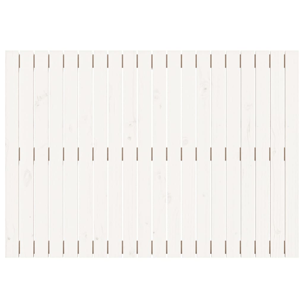 vidaXL Tăblie de pat pentru perete, alb, 127,5x3x90 cm, lemn masiv pin vidaXL Tăblie de pat pentru perete, alb, 127,5x3x90 cm, lemn masiv pin