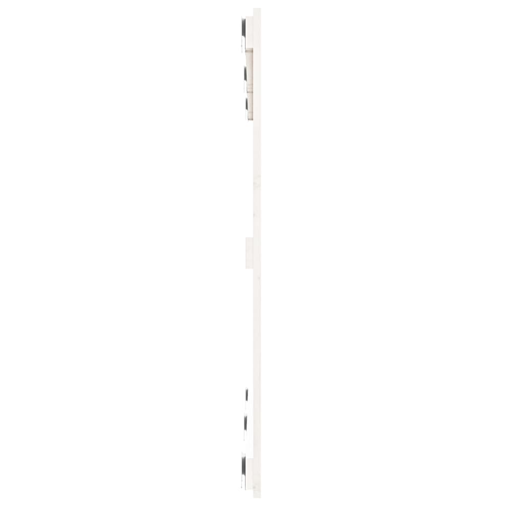 vidaXL Tăblie de pat pentru perete, alb, 127,5x3x90 cm, lemn masiv pin vidaXL Tăblie de pat pentru perete, alb, 127,5x3x90 cm, lemn masiv pin