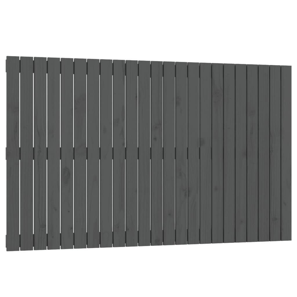vidaXL Tăblie de pat pentru perete, gri, 147x3x90 cm, lemn masiv pin vidaXL Tăblie de pat pentru perete, gri, 147x3x90 cm, lemn masiv pin