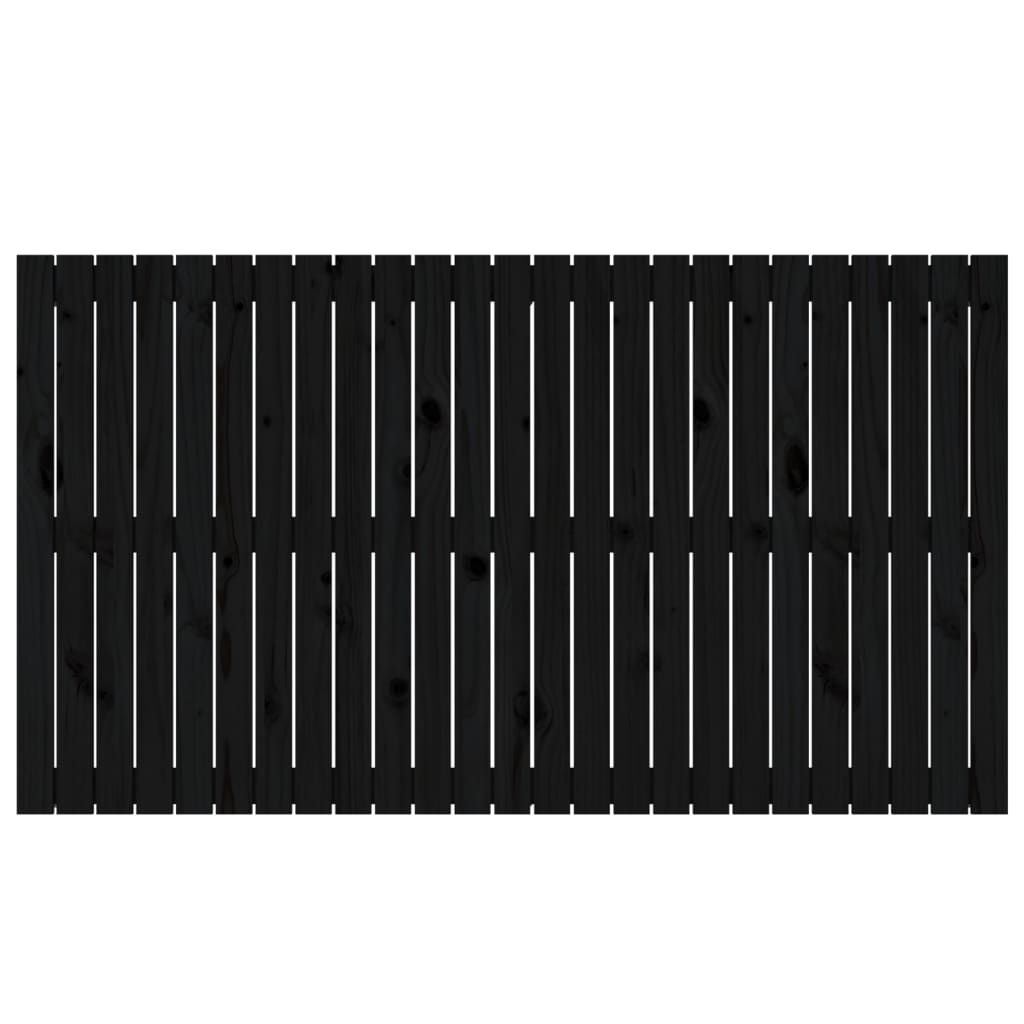 vidaXL Tăblie de pat pentru perete, negru, 159,5x3x90 cm